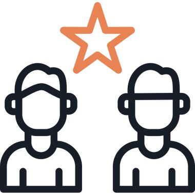 yıldız simgesi vektör illüstrasyonu