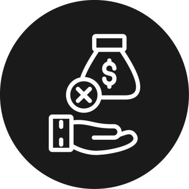 Dolar simgesi vektör illüstrasyonu