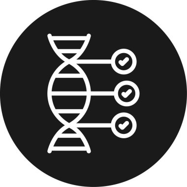 DNA simgesi vektör illüstrasyonu