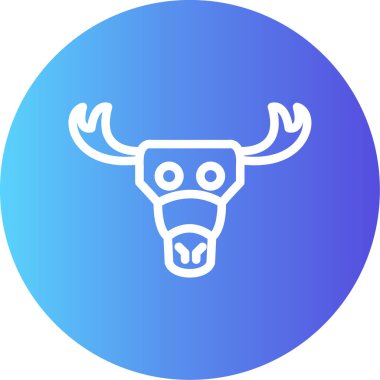 Mavi çizgi başlık simgesi beyaz arkaplanda izole edildi. vektör.