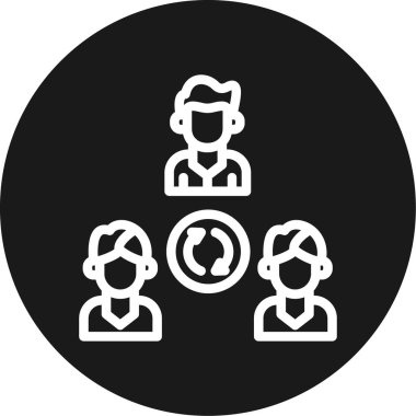 grup insan simgesi vektör illüstrasyonu