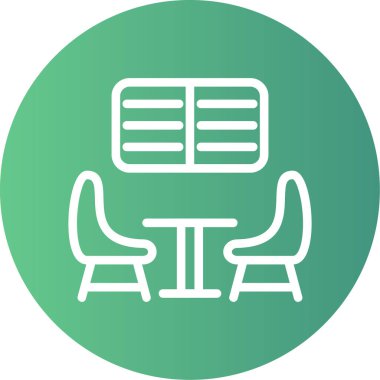 sandalye simgesi çizimi