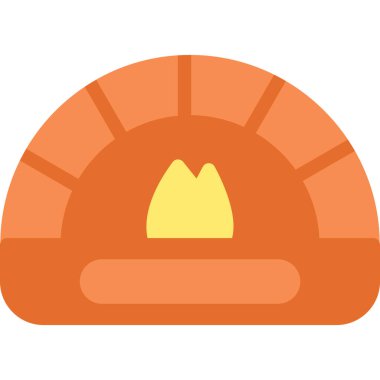 Bir şapka simgesinin vektör illüstrasyonu