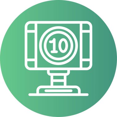 vektör simgesini modern basit vektör gösterimini izle