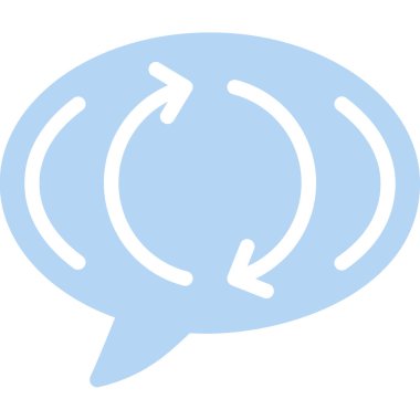 Vektör sohbet simgesi illüstrasyonu