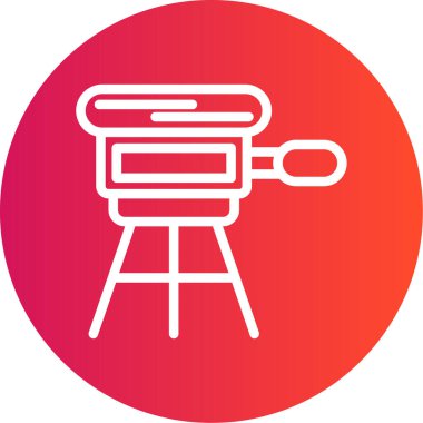 Modern kamera simgesinin vektör illüstrasyonu