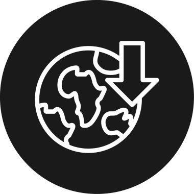 Yeryüzü ikonu vektör illüstrasyonuName