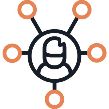 ağ paylaşım simgesi çizimi