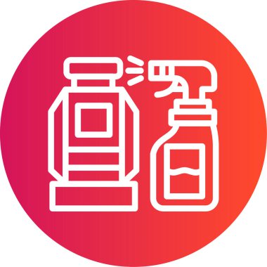 Bir şişe suyun vektör çizimi