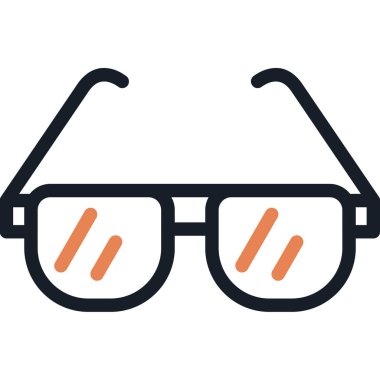 Gözlük. Web simgesi basit illüstrasyon