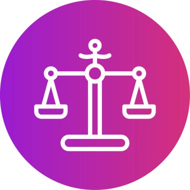 Vektör Justice ico, vektör illüstrasyon