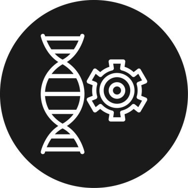 DNA vektörü düz simge