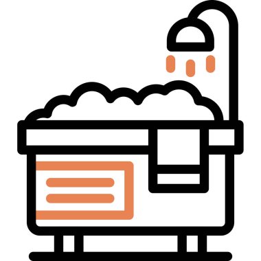 Pasta fırını yemek simgesi ana hatlarıyla