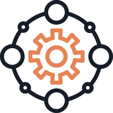 Dişliler. Web simgesi basit tasarım