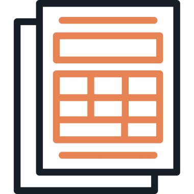 iş grafiği rapor simgesi ana hatlar biçiminde