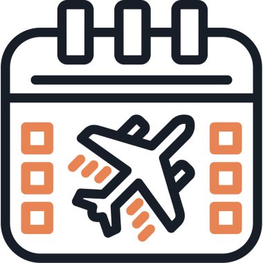 Uçuş çizelgesi simgesi