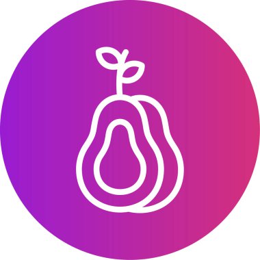 Patlıcan simgesinin vektör çizimi