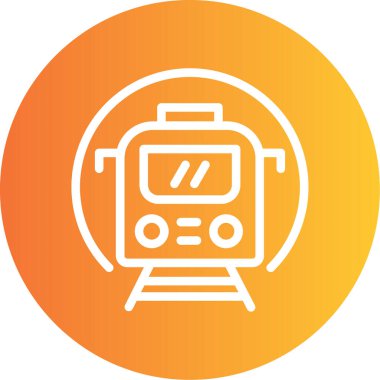 tren simgesi vektör illüstrasyonu