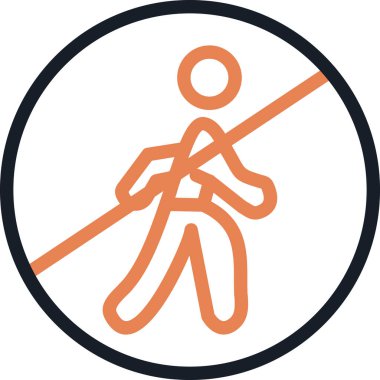 Yolda yürüyen bir adamın vektör çizimi