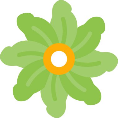 Çiçek. Web simgesi basit illüstrasyon