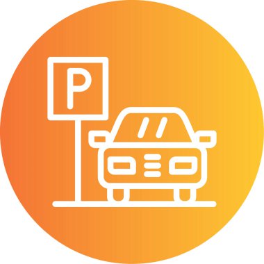 araba simgesi vektör illüstrasyonu