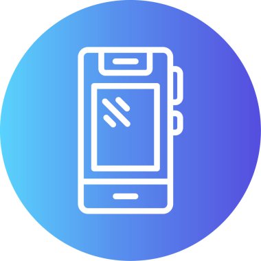 Cep telefonu. Web simgesi basit illüstrasyon