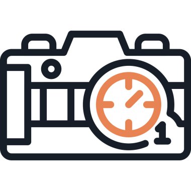 Kamera Zamanlayıcısı Satır Simgesi