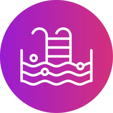 Modern su simgesinin vektör illüstrasyonu