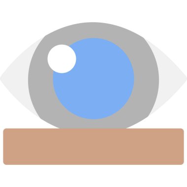 gözün düz vektör çizimi