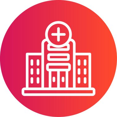 Hastane Simgesi Vektör İllüstrasyonu