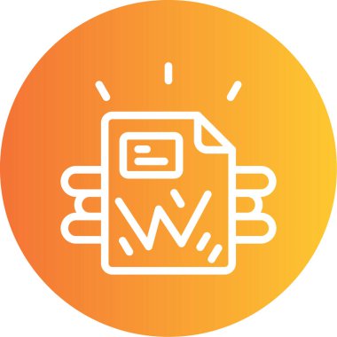 Vektör belgesi Simge illüstrasyonu