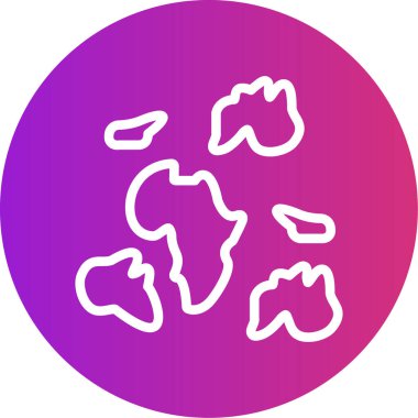 Dünya Küresi. Basit illüstrasyon