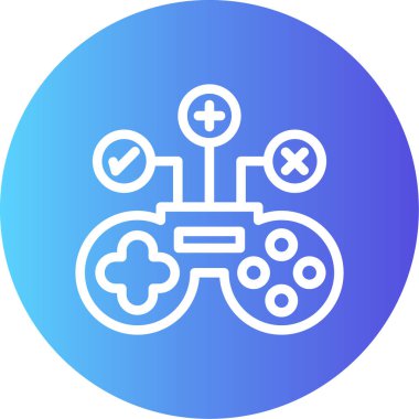 Vektör oyun kumandası simgesi