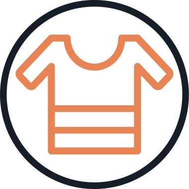 Giysi. Web simgesi basit illüstrasyon