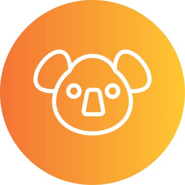 Hayvan simgesinin vektör illüstrasyonu