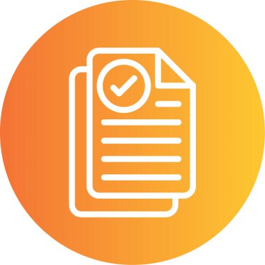 Belge. Web simgesi basit illüstrasyon