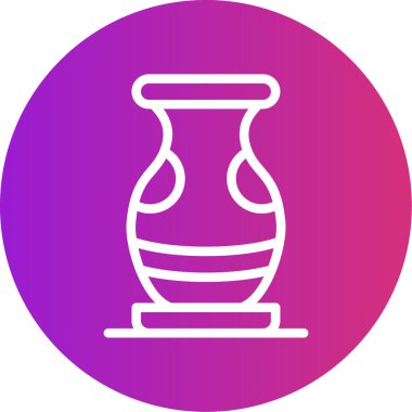 Eşsiz şarap kadehi vektör çizgisi simgesi