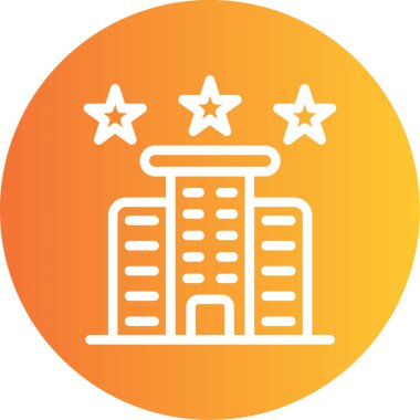 Bina. Web simgesi basit illüstrasyon