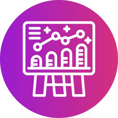 analiz iş simgesi, vektör illüstrasyonu