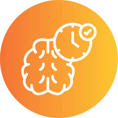 Vektör Beyin simgesi illüstrasyonu