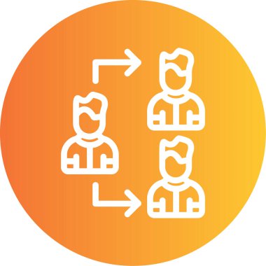 İnsanlar. Web simgesi basit illüstrasyon