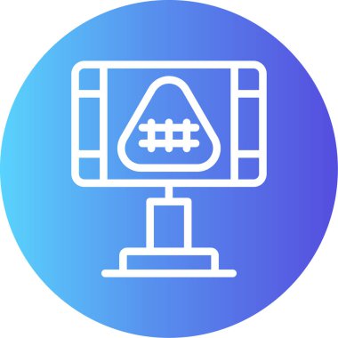 vektör lcd simgesi illüstrasyonu