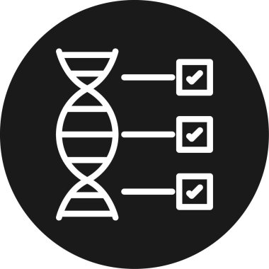 DNA vektörü düz simge