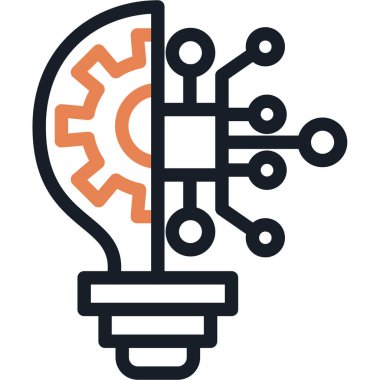 Fikir simgesi vektör illüstrasyonu