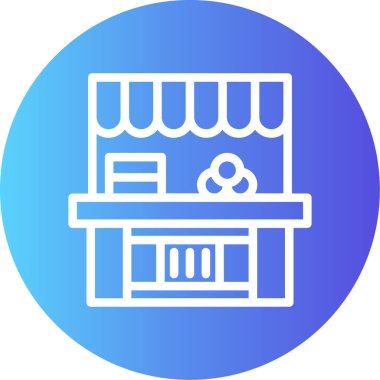 vektör dükkanı simgesi, vektör illüstrasyonu