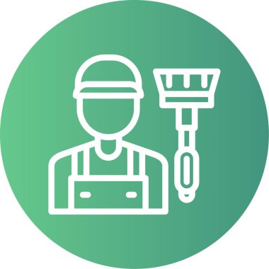 Bir inşaat simgesinin vektör illüstrasyonu