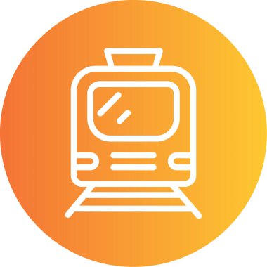 Vektör tren simgesi illüstrasyonu