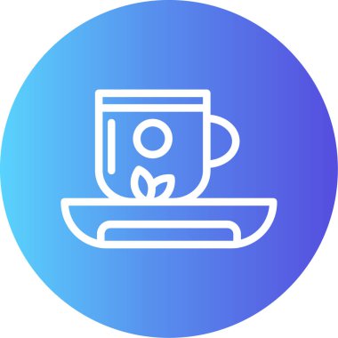 Çay. Web simgesi basit tasarım