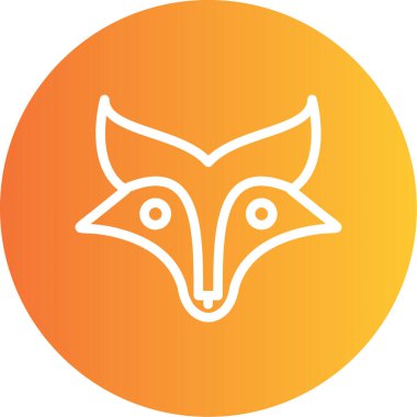 Baykuş. Web simgesi basit illüstrasyon