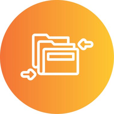 Dosya biçim simgesinin vektör illüstrasyonu